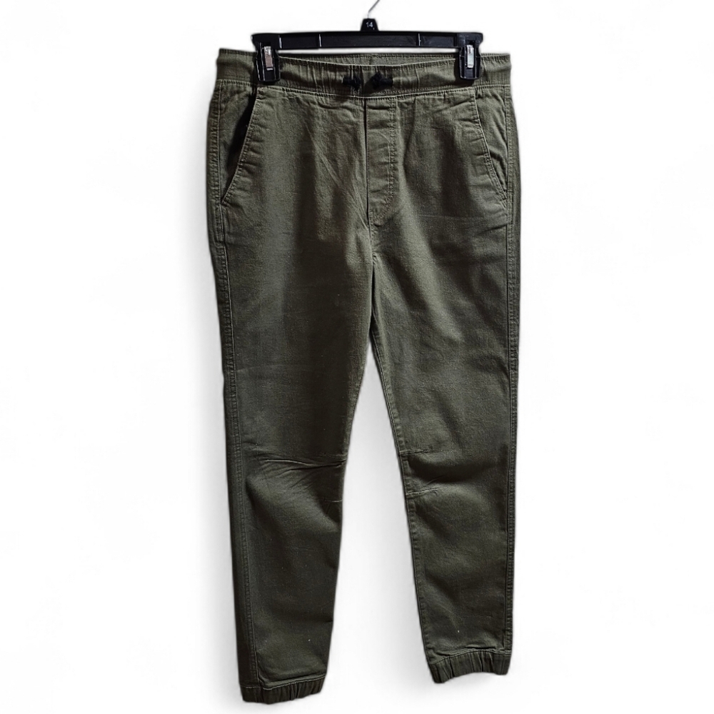 H&M Unisex Pants, Size 12-13Y, Olive Green